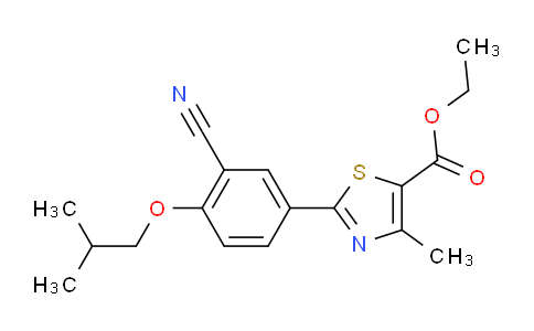 CAS No. 144060-97-9, ethyl 2-(3-cyano-4-isobutoxyphenyl)-4-methylthiazole-5-carboxylate