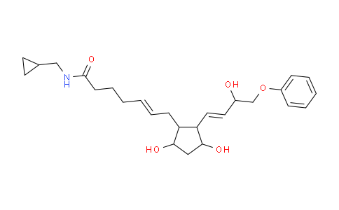 CAS No. 1138395-09-1, N-(Cyclopropylmethyl)-7-[3,5-dihydroxy-2-(3-hydroxy-4-phenoxybut-1-enyl)cyclopentyl]hept-5-enamide