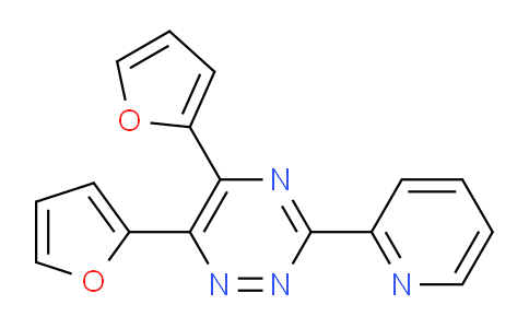 CAS No. 90358-65-9, 5,6-Di(furan-2-yl)-3-(pyridin-2-yl)-1,2,4-triazine