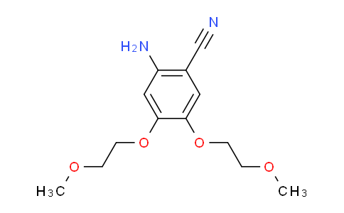 CAS No. 950596-58-4, 2-Amino-4,5-bis(2-methoxyethoxy)benzonitrile