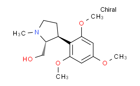 CAS No. 117955-09-6, ((2R,3S)-1-methyl-3-(2,4,6-trimethoxyphenyl)pyrrolidin-2-yl) methanol