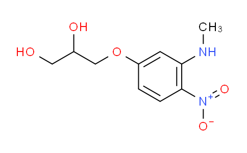 CAS No. 80062-31-3, 3-[3-(Methylamino)-4-nitrophenoxy]propane-1,2-diol