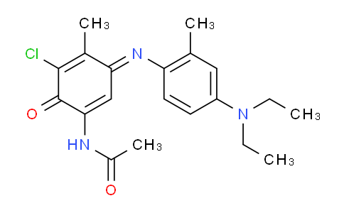 CAS No. 102387-48-4, N-(5-Chloro-3-((4-(diethylamino)-2-methylphenyl)imino)-4-methyl-6-oxocyclohexa-1,4-dien-1-yl)acetamide