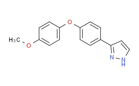 CAS No. 620633-54-7, 3-[4-(4-Methoxyphenoxy)phenyl]-1H-pyrazole