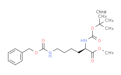 CAS No. 82611-49-2, (R)-Methyl 6-(((benzyloxy)carbonyl)amino)-2-((tert-butoxycarbonyl)amino)hexanoate