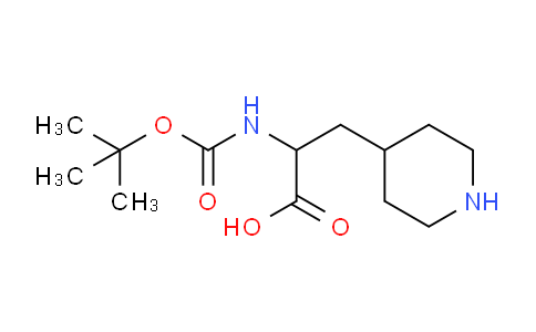 CAS No. 368866-13-1, 2-[(2-methylpropan-2-yl)oxycarbonylamino]-3-piperidin-4-ylpropanoic acid