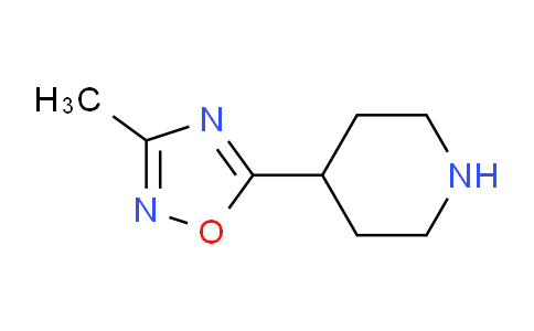 CAS No. 795310-41-7, 3-Methyl-5-(piperidin-4-yl)-1,2,4-oxadiazole