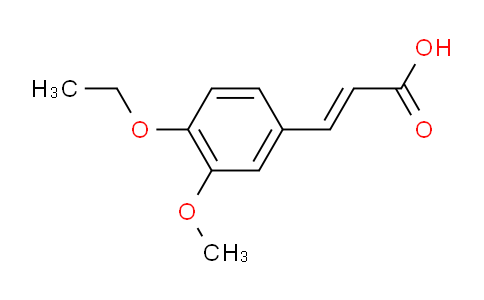CAS No. 58168-81-3, 3-(4-Ethoxy-3-methoxyphenyl)acrylic acid