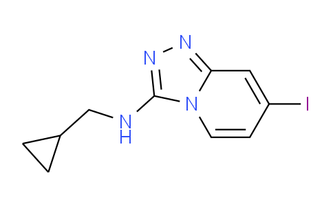 CAS No. 1057393-53-9, N-(cyclopropylmethyl)-7-iodo-[1,2,4]triazolo[4,3-a]pyridin-3-amine