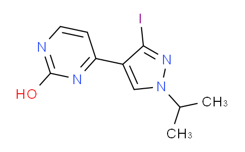 CAS No. 1269440-57-4, 4-(3-iodo-1-isopropyl-1H-pyrazol-4-yl)pyrimidin-2-ol