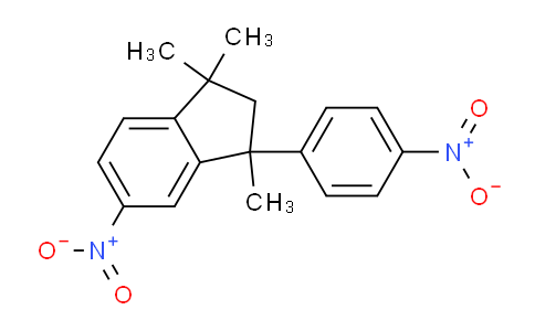 CAS No. 86126-32-1, 1,1,3-Trimethyl-5-nitro-3-(4-nitro-phenyl)-indan