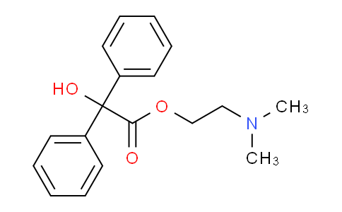 CAS No. 968-46-7, 2-(Dimethylamino)ethyl 2-hydroxy-2,2-diphenylacetate