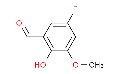 CAS No. 862088-16-2, 5-Fluoro-2-hydroxy-3-methoxybenzaldehyde