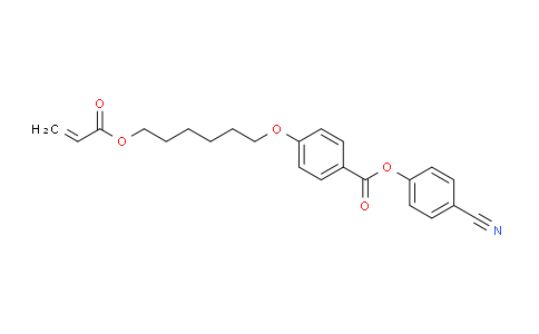 CAS No. 83847-14-7, 4-cyanophenyl 4-((6-(acryloyloxy)hexyl)oxy)benzoate