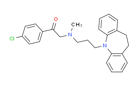 CAS No. 23047-25-8, 1-(4-Chlorophenyl)-2-((3-(10,11-dihydro-5H-dibenzo[b,f]azepin-5-yl)propyl)(methyl)amino)ethan-1-one