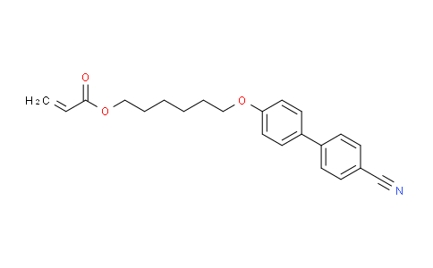 CAS No. 89823-23-4, 6-((4'-cyano-[1,1'-biphenyl]-4-yl)oxy)hexyl acrylate
