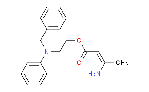 CAS No. 111011-79-1, (Z)-2-(Benzyl(phenyl)amino)ethyl 3-aminobut-2-enoate
