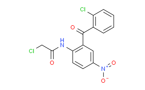CAS No. 180854-85-7, 2-Chloro-N-(2-(2-chlorobenzoyl)-4-nitrophenyl)acetamide