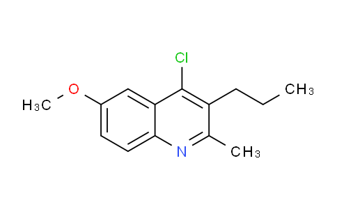 CAS No. 3348-22-9, 4-Chloro-6-methoxy-2-methyl-3-propylquinoline