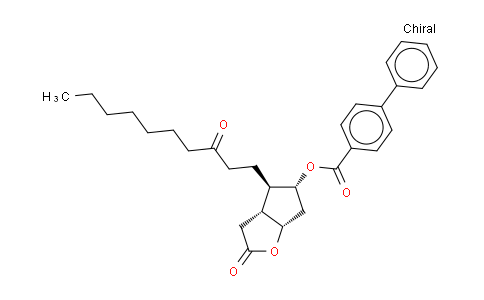 CAS No. 120373-45-7, [1,1&#39-Biphenyl]-4-carboxylic acid,hexahydro-2-oxo-4-(3-oxodecyl)-2H-cyclopenta[b]furan-5-ylester,[3aR-(3aα,4α,5β,6aα)]