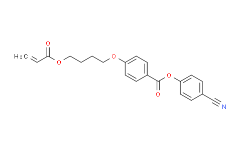 CAS No. 136902-63-1, 4-Cyanophenyl 4-(4-(acryloyloxy)butoxy)benzoate