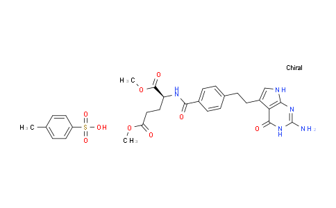 CAS No. 1215090-73-5, N-[4-[2-(2-Amino-4,7-dihydro-4-oxo-3H-pyrrolo[2,3-d]pyrimidin-5-yl)ethyl]benzoyl]-L-glutamic acid 1,5-dimethyl ester 4-methylbenzenesulfonate