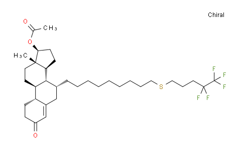 CAS No. 415927-29-6, (7alpha,17beta)-17-(Acetyloxy)-7-[9-[(4,4,5,5,5-pentafluoropentyl)thio]nonyl]estr-4-en-3-one