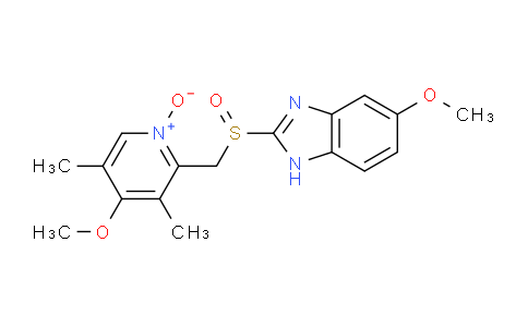 CAS No. 176219-04-8, 4-Methoxy-2-(((5-methoxy-1H-benzo[d]imidazol-2-yl)sulfinyl)methyl)-3,5-dimethylpyridine 1-oxide