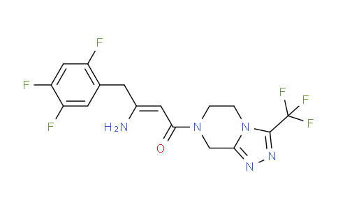 CAS No. 767340-03-4, (2Z)-4-Oxo-4-[3-(trifluoromethyl)-5,6-dihydro-[1,2,4]triazolo[4,3-a]pyrazine-7(8H)-yl]-1-(2,4,5-trifluorophenyl)but-2-en-2-amine