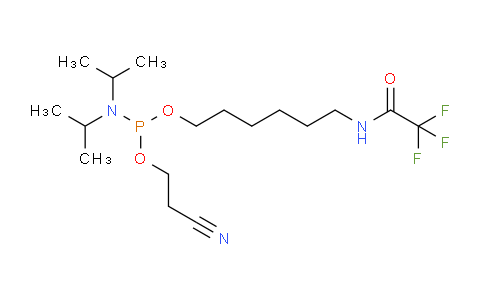 CAS No. 133975-85-6, 2-Cyanoethyl (6-(2,2,2-trifluoroacetamido)hexyl) diisopropylphosphoramidite