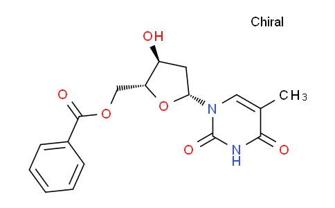 CAS No. 65475-51-6, ((2R,3S,5R)-3-Hydroxy-5-(5-methyl-2,4-dioxo-3,4-dihydropyrimidin-1(2H)-yl)tetrahydrofuran-2-yl)methyl benzoate