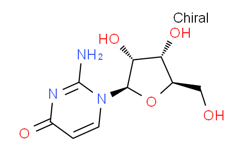 CAS No. 489-59-8, 2-Amino-1-((2R,3R,4S,5R)-3,4-dihydroxy-5-(hydroxymethyl)tetrahydrofuran-2-yl)pyrimidin-4(1H)-one