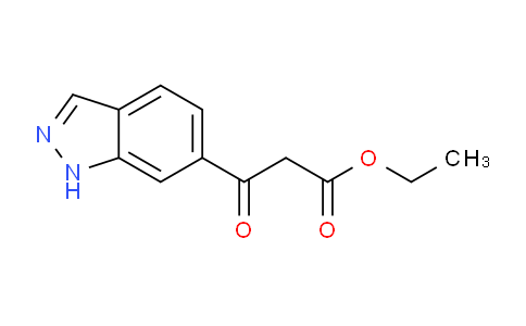 CAS No. 887411-57-6, Ethyl 3-(1H-indazol-6-yl)-3-oxopropanoate