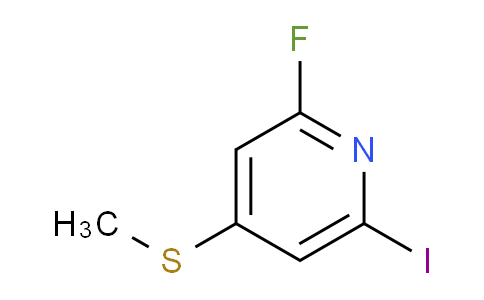CAS No. 1803739-71-0, 2-Fluoro-6-iodo-4-(methylthio)pyridine
