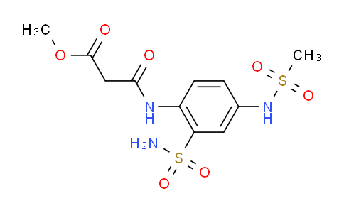 CAS No. 1000313-19-8, N-(4-Methanesulfonylamino-2-sulfamoylphenyl)malonamic acid methyl ester