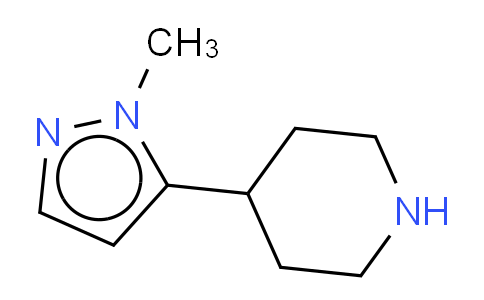 CAS No. 640270-01-5, 4-(1-methyl-1H-pyrazol-5-yl)piperidine, 98%