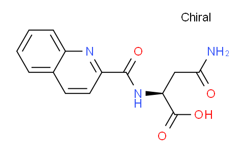 CAS No. 136465-98-0, (2S)-2-[(quinoline-2-carbonyl)-amino]-succinamic acid