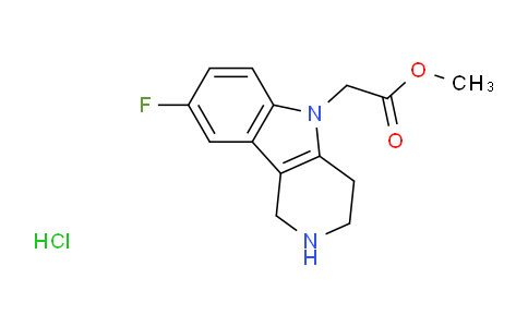 CAS No. 866460-86-8, methyl 2-(8-fluoro-3,4-dihydro-1H-pyrido[4,3-b]indol-5(2H)-yl)acetate hydrochloride