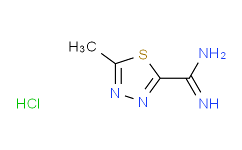 CAS No. 1571214-49-7, 5-Methyl-1,3,4-thiadiazole-2-carboximidamide hydrochloride