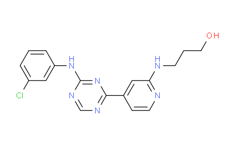 CAS No. 652153-35-0, 3-(4-(4-(3-chlorophenylaMino)-1,3,5-triazin-2-yl)pyridin-2-ylaMino)propan-1-ol