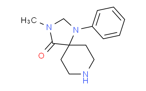 CAS No. 63214-60-8, 3-Methyl-1-phenyl-1,3,8-triazaspiro[4,5]decan-4-one