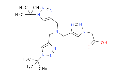 CAS No. 1334179-85-9, (4-{[Bis-(1-tert-butyl-1H-[1,2,3]triazol-4-ylmethyl)-amino]-methyl}-[1,2,3]triazol-1-yl)-acetic acid