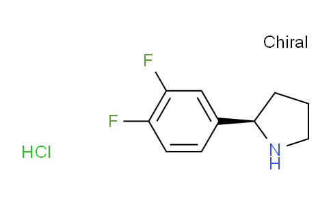 CAS No. 1241677-04-2, (2R)-2-(3,4-difluorophenyl)pyrrolidine hydrochloride