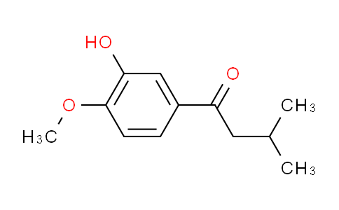 CAS No. 99783-85-4, 1-(3-Hydroxy-4-methoxyphenyl)-3-methylbutan-1-one