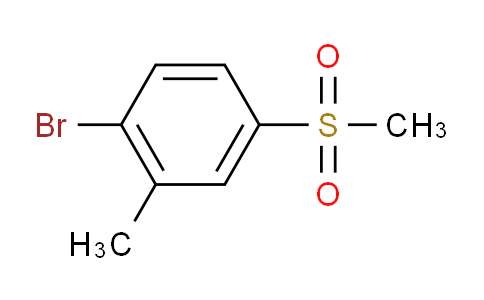 CAS No. 99769-28-5, 1-Bromo-2-methyl-4-(methylsulfonyl)benzene