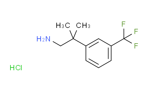CAS No. 959139-62-9, 2-Methyl-2-(3-(trifluoromethyl)phenyl)propan-1-amine hydrochloride