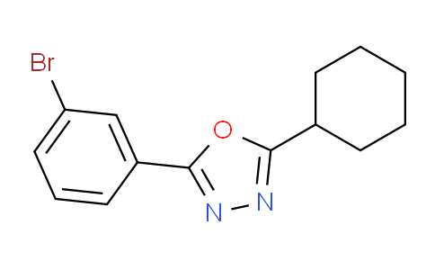 CAS No. 957065-98-4, 2-(3-Bromophenyl)-5-cyclohexyl-1,3,4-oxadiazole