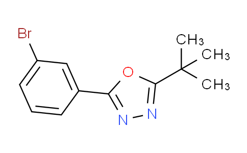 CAS No. 957065-96-2, 2-(3-Bromophenyl)-5-(tert-butyl)-1,3,4-oxadiazole