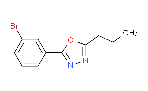 CAS No. 957065-95-1, 2-(3-Bromophenyl)-5-propyl-1,3,4-oxadiazole