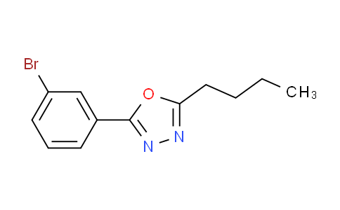 CAS No. 957065-94-0, 2-(3-Bromophenyl)-5-butyl-1,3,4-oxadiazole